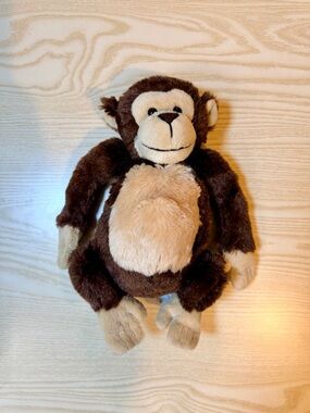 Ganz WEBKINZ Plush Chimpanzee Stuffed Monkey Animal Toy Brown